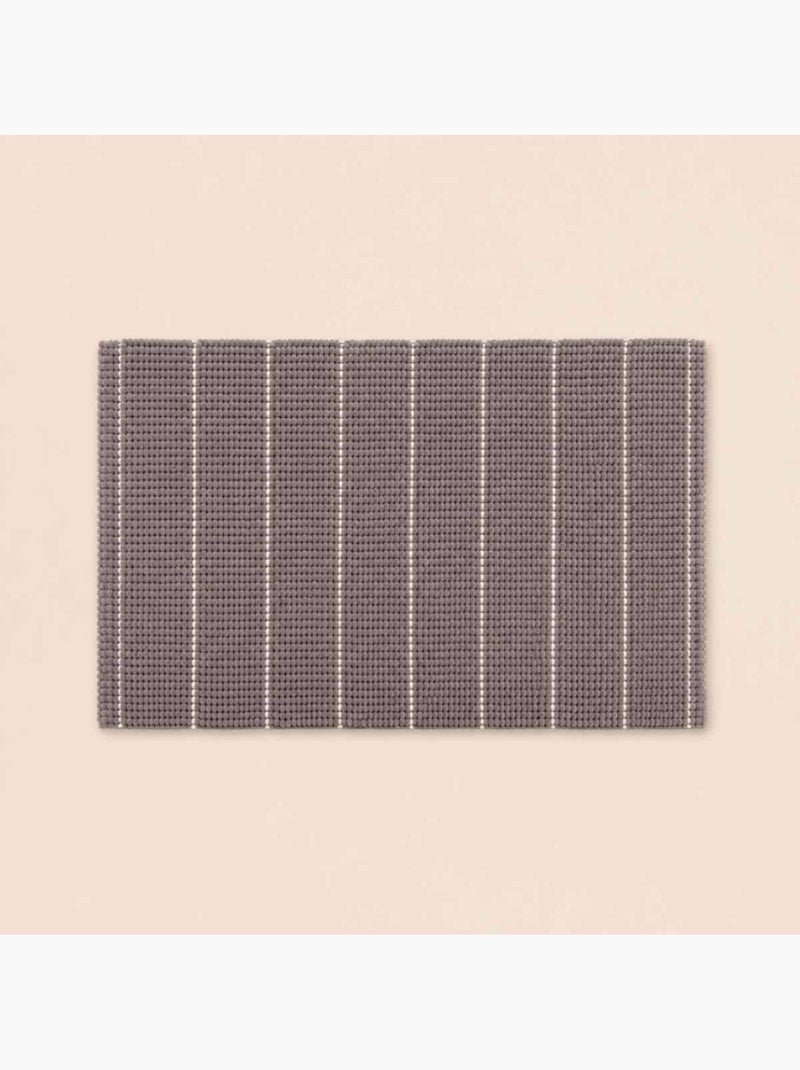 Tapis de bain en tissu taupe 50x80cm Taupe - Kiabi