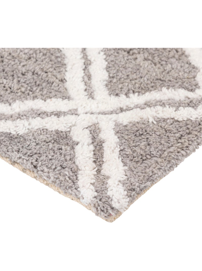 Tapis de bain ethnique 70x40cm Noir - Kiabi