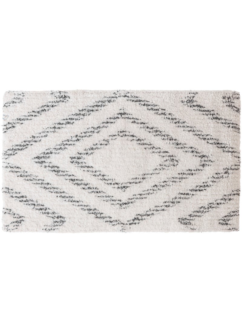 Tapis de bain ethnique 70x40cm Noir - Kiabi