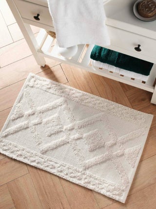 Tapis de Bain Gladis Uni avec Reliefs