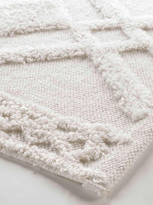 Tapis de Bain Gladis Uni avec Reliefs - Kiabi