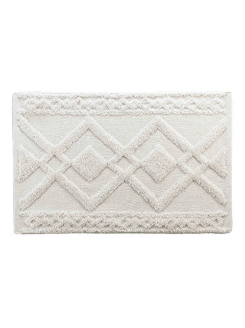 Tapis de Bain Gladis Uni avec Reliefs - Kiabi