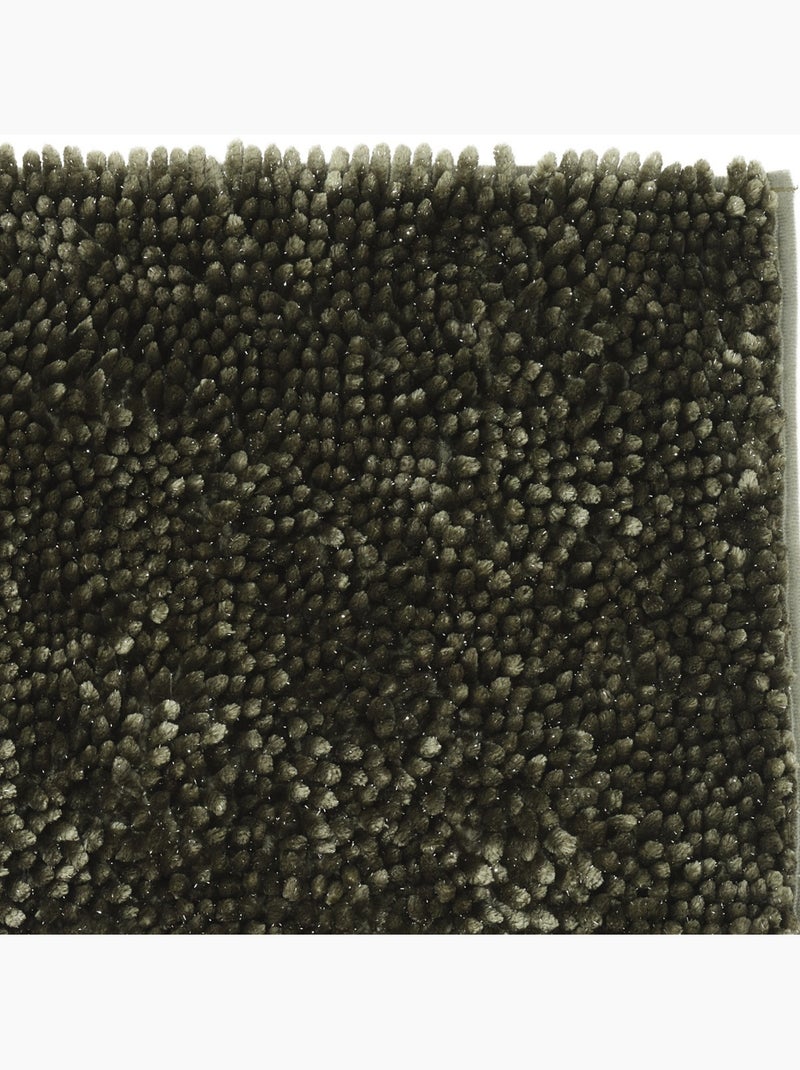 Tapis de bain Guy Levasseur Softy en polyester chenillé – antidérapant Noir Ecru Bleu - Kiabi
