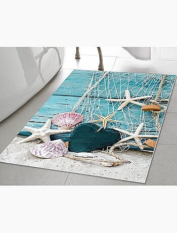 Tapis de bain imprimé