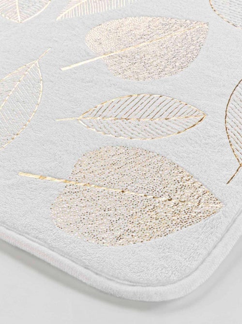 Tapis de Bain Joya Feuilles Dorées - Kiabi