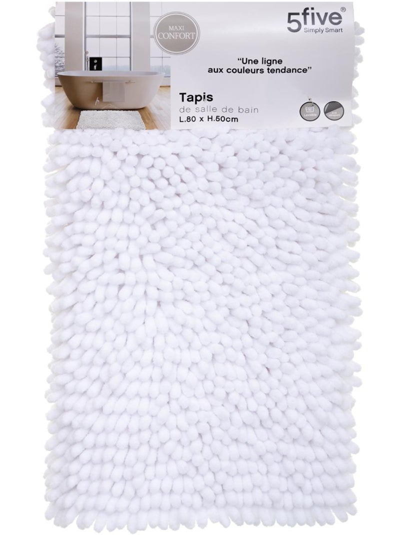 Tapis de bain maxi chenille Blanc - Kiabi