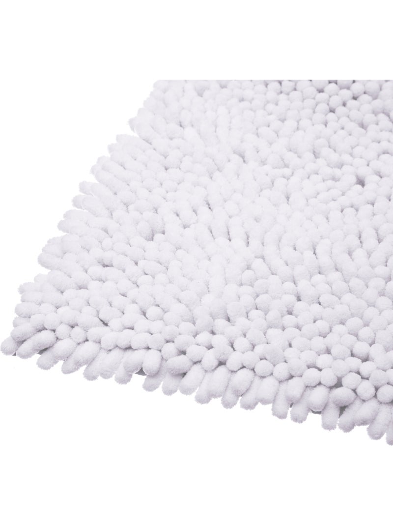 Tapis de bain maxi chenille Blanc - Kiabi