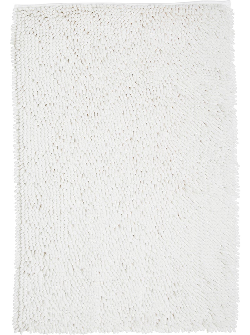 Tapis de bain mèche uni ESSENTIAL Blanc - Kiabi