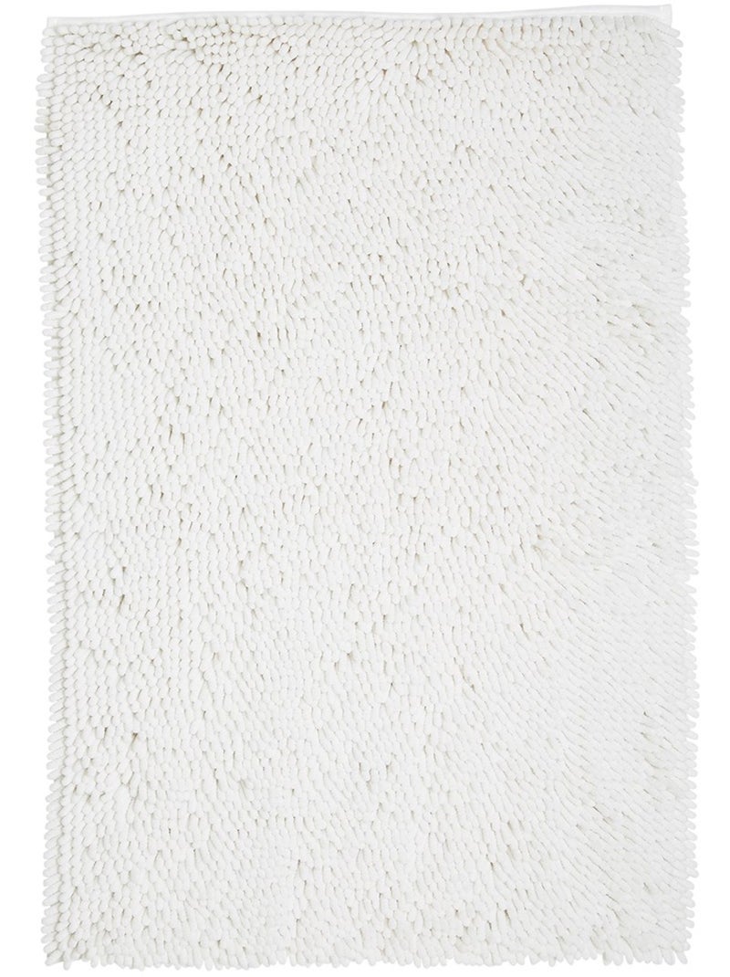 Tapis de bain mèche uni ESSENTIAL Blanc - Kiabi