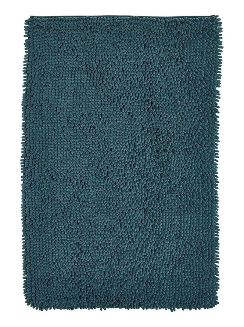 Tapis de bain mèche uni ESSENTIAL Bleu - Kiabi