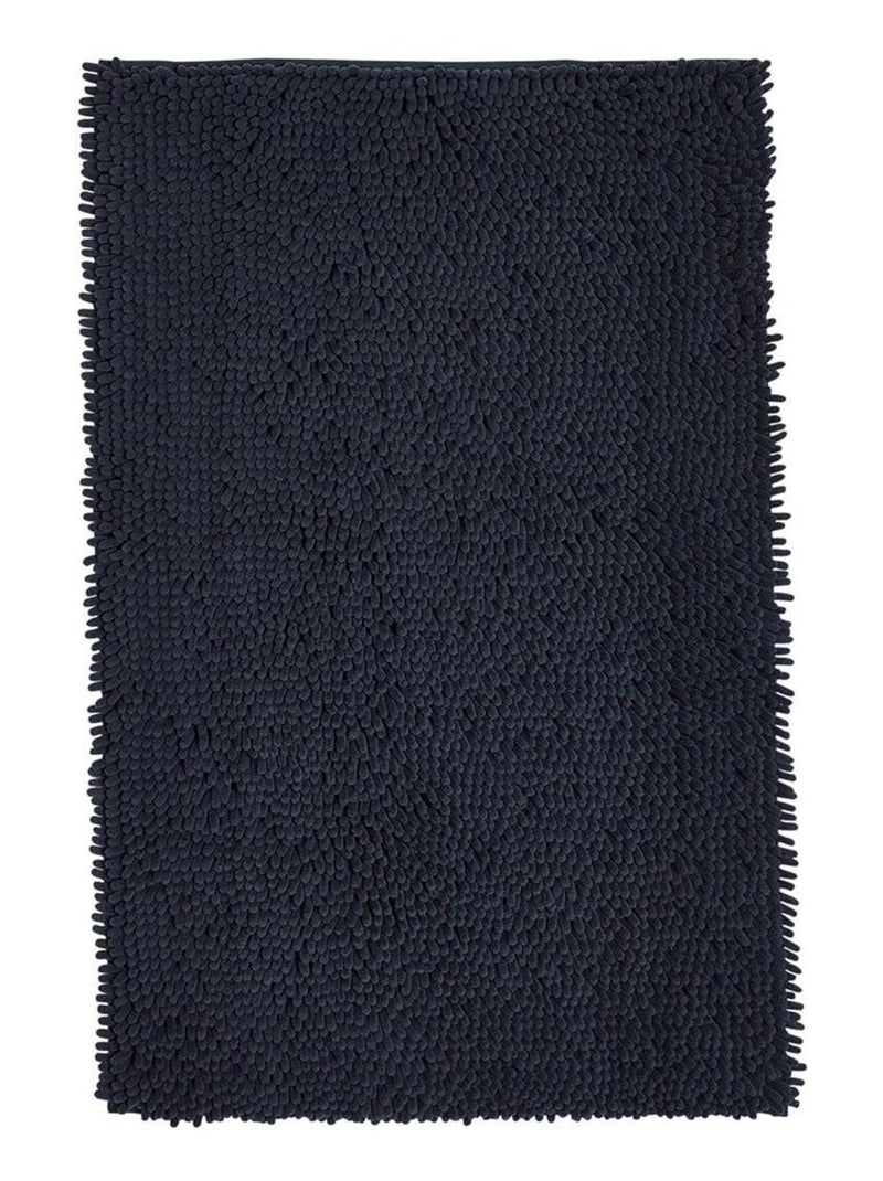 Tapis de bain mèche uni ESSENTIAL Bleu marine - Kiabi