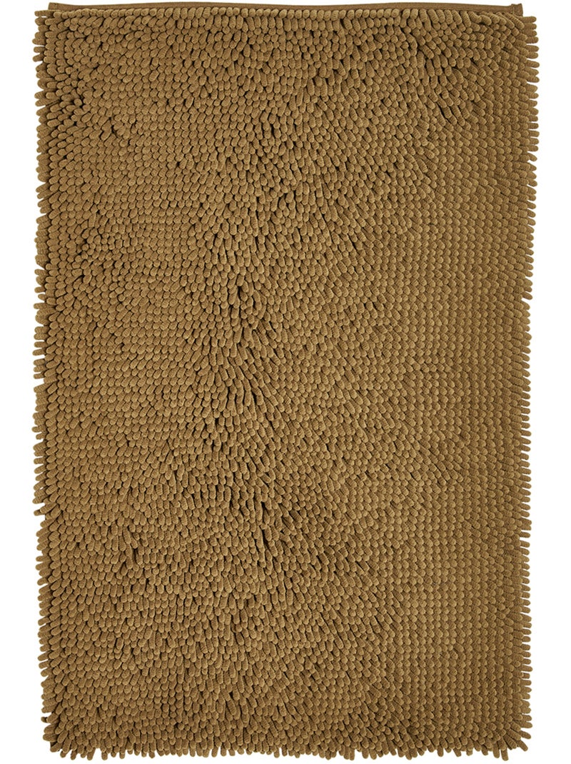 Tapis de bain mèche uni ESSENTIAL Bronze - Kiabi