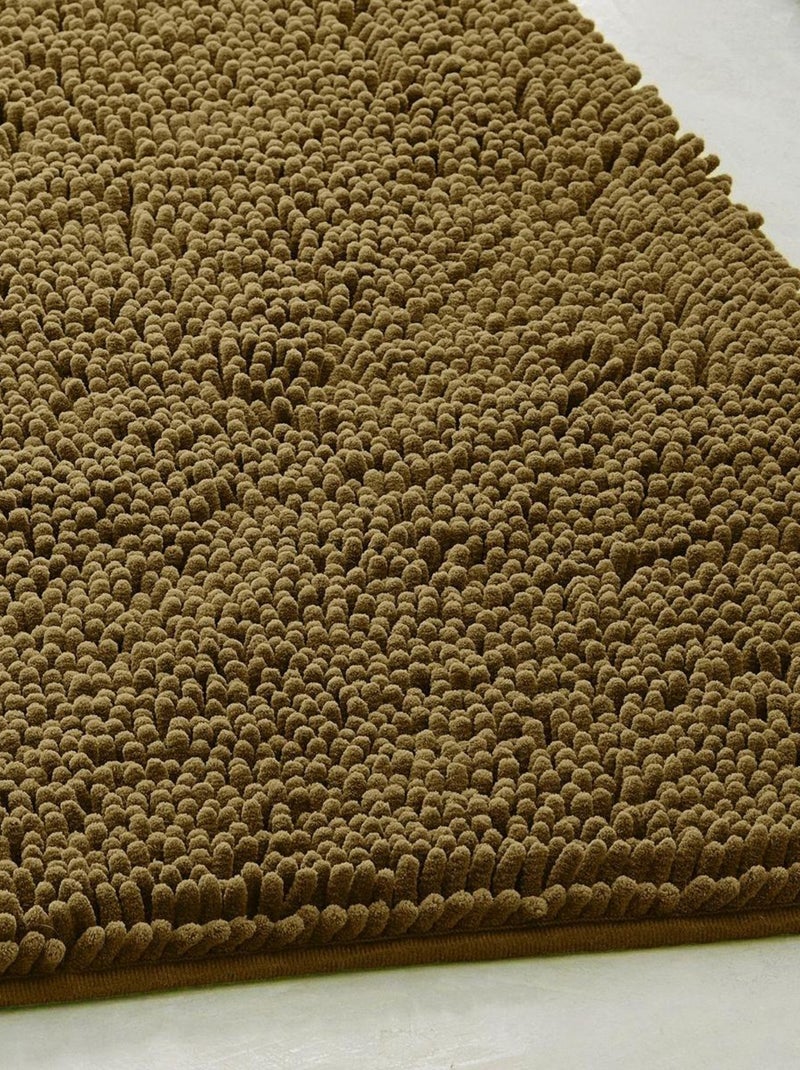 Tapis de bain mèche uni ESSENTIAL Bronze - Kiabi