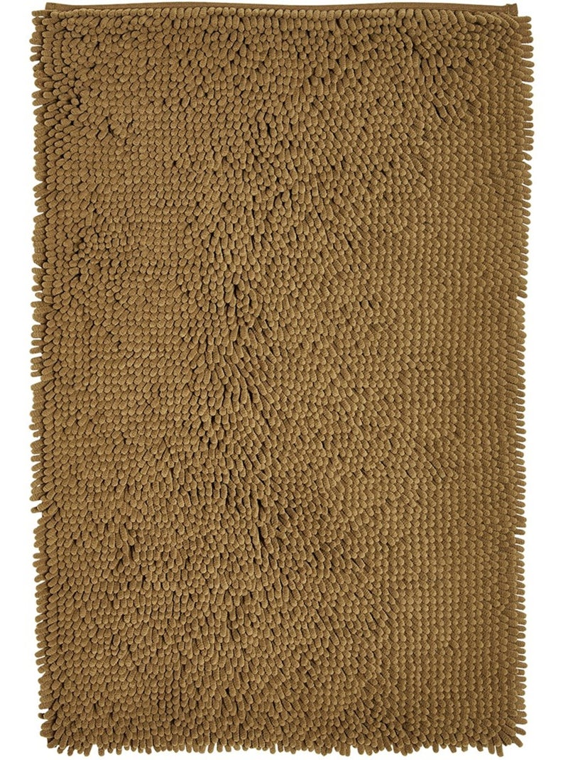 Tapis de bain mèche uni ESSENTIAL Bronze - Kiabi