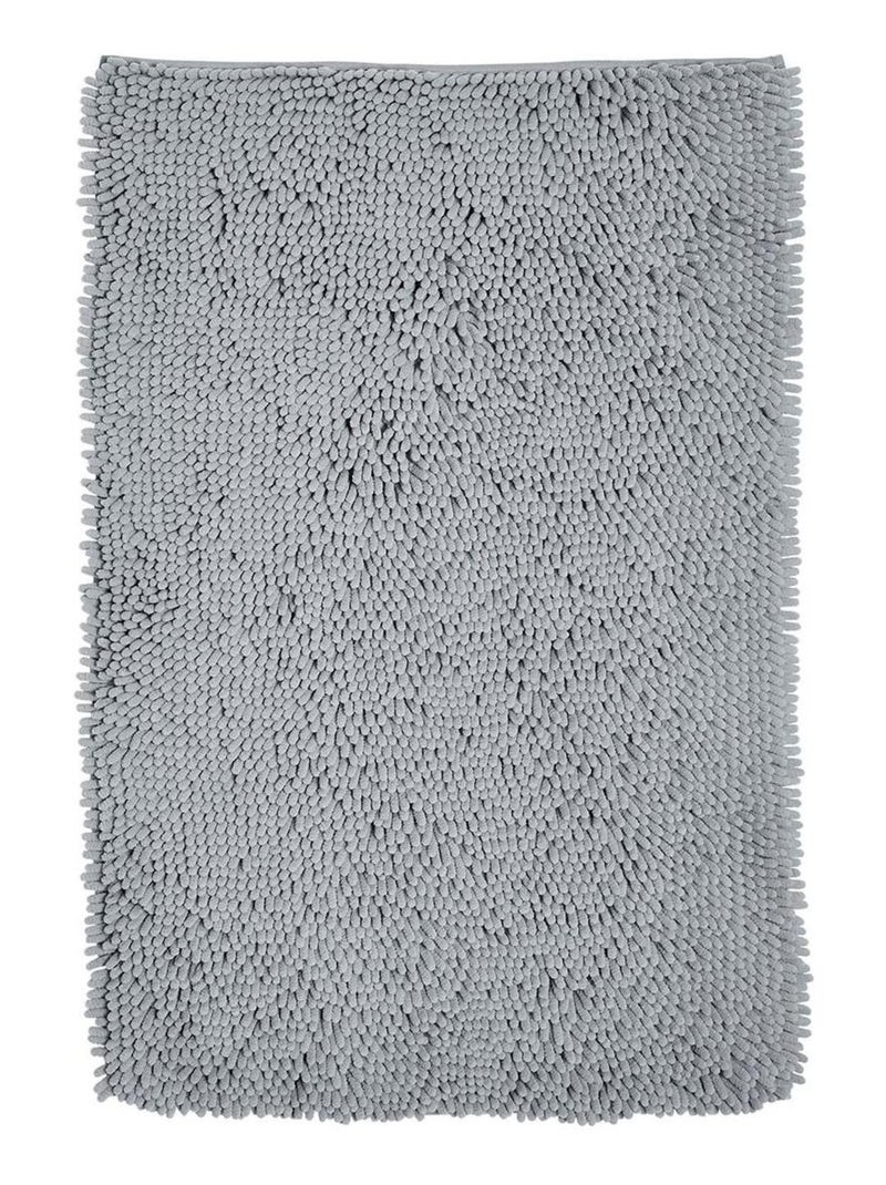 Tapis de bain mèche uni ESSENTIAL Gris - Kiabi