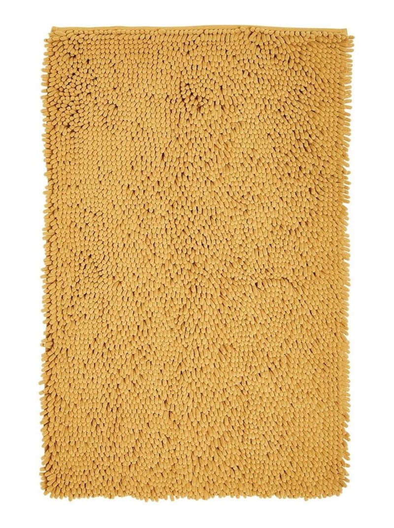 Tapis de bain mèche uni ESSENTIAL Jaune - Kiabi