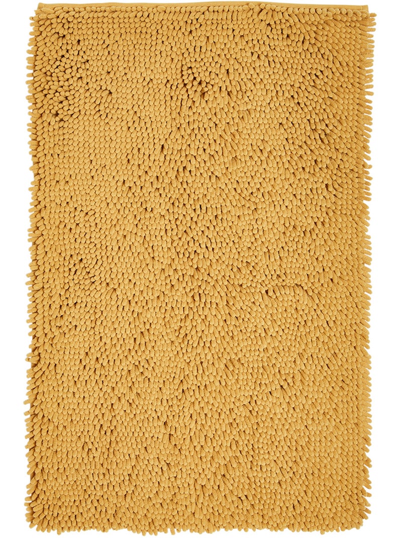 Tapis de bain mèche uni ESSENTIAL Jaune - Kiabi