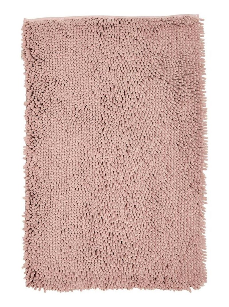 Tapis de bain mèche uni ESSENTIAL Rose - Kiabi