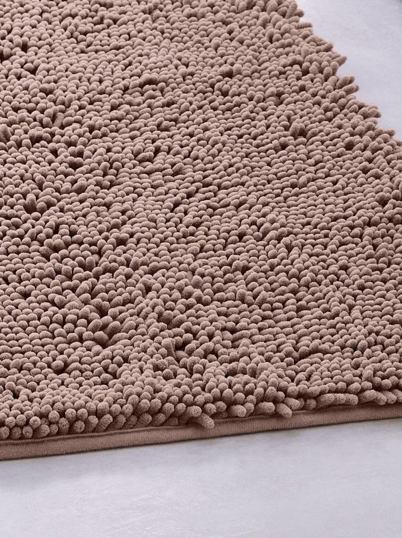 Tapis de bain mèche uni ESSENTIAL Rose - Kiabi