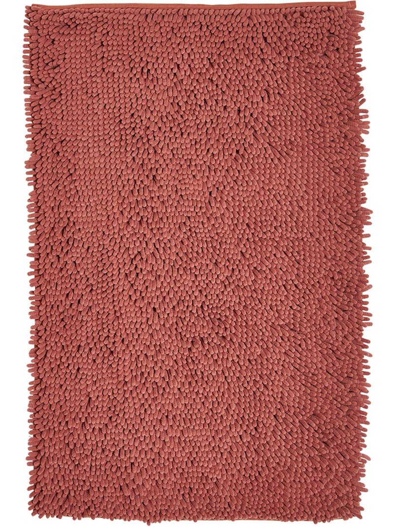 Tapis de bain mèche uni ESSENTIAL Rouge - Kiabi