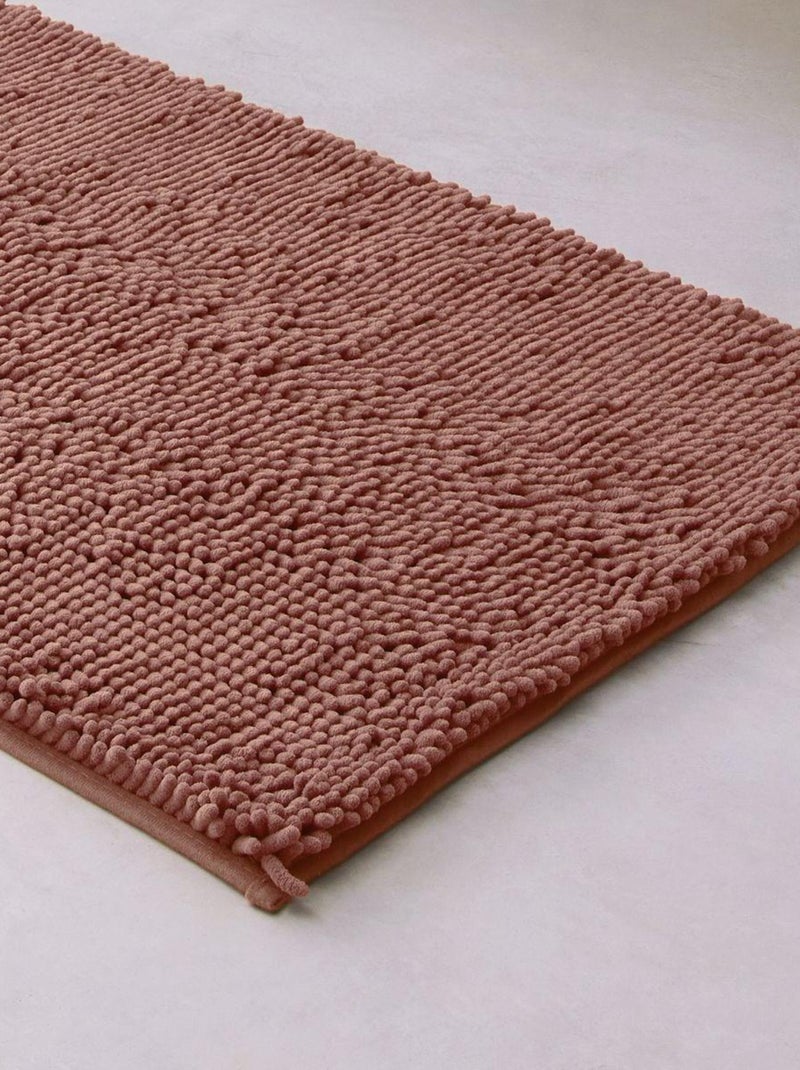 Tapis de bain mèche uni ESSENTIAL Rouge - Kiabi
