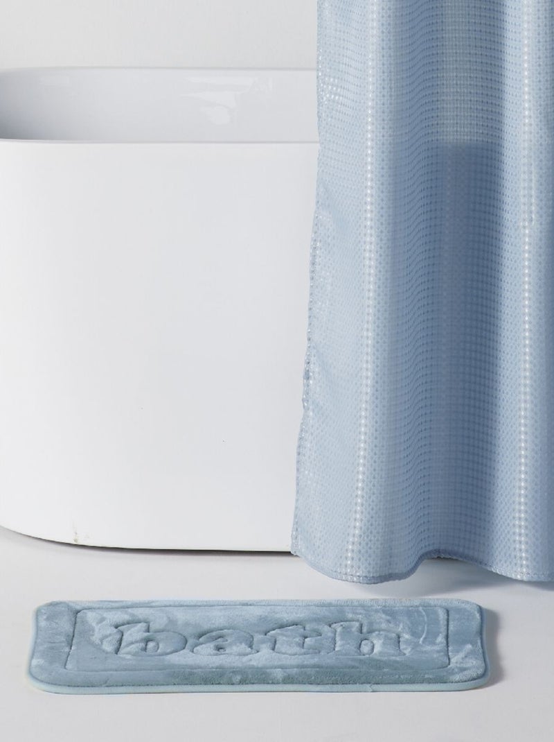 Tapis de bain mémoire de forme BATHROOM Bleu - Kiabi
