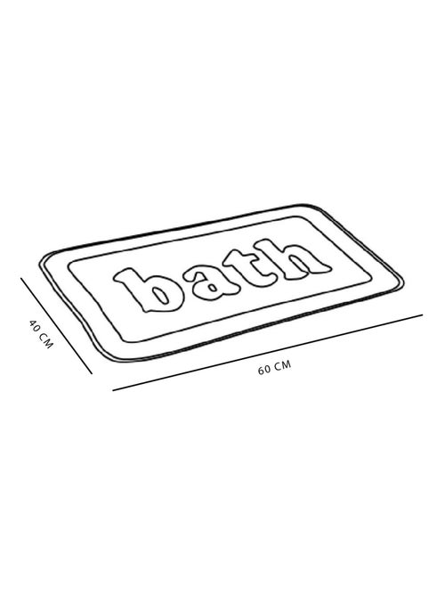 Tapis de bain mémoire de forme BATHROOM - Kiabi