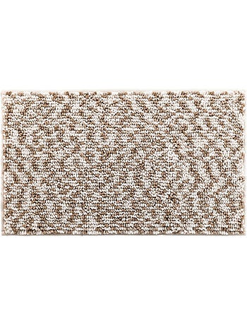 Tapis de bain microfibre 45 x 75 cm Frizza marron/sable
