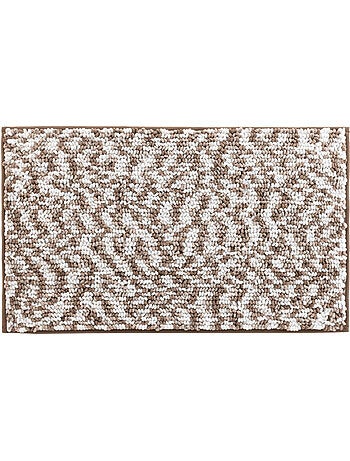Tapis de bain microfibre 45 x 75 cm Frizza marron/sable