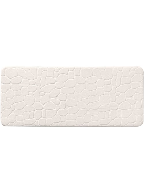 Tapis de bain microfibre unie relief - Kiabi