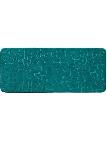 Tapis de bain microfibre unie relief