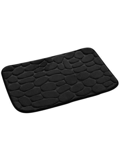 Tapis de bain microfibre unie relief - Kiabi