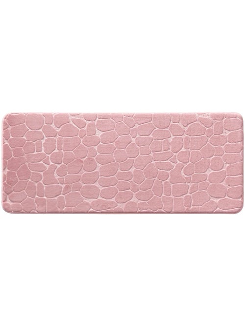 Tapis de bain microfibre unie relief - Kiabi