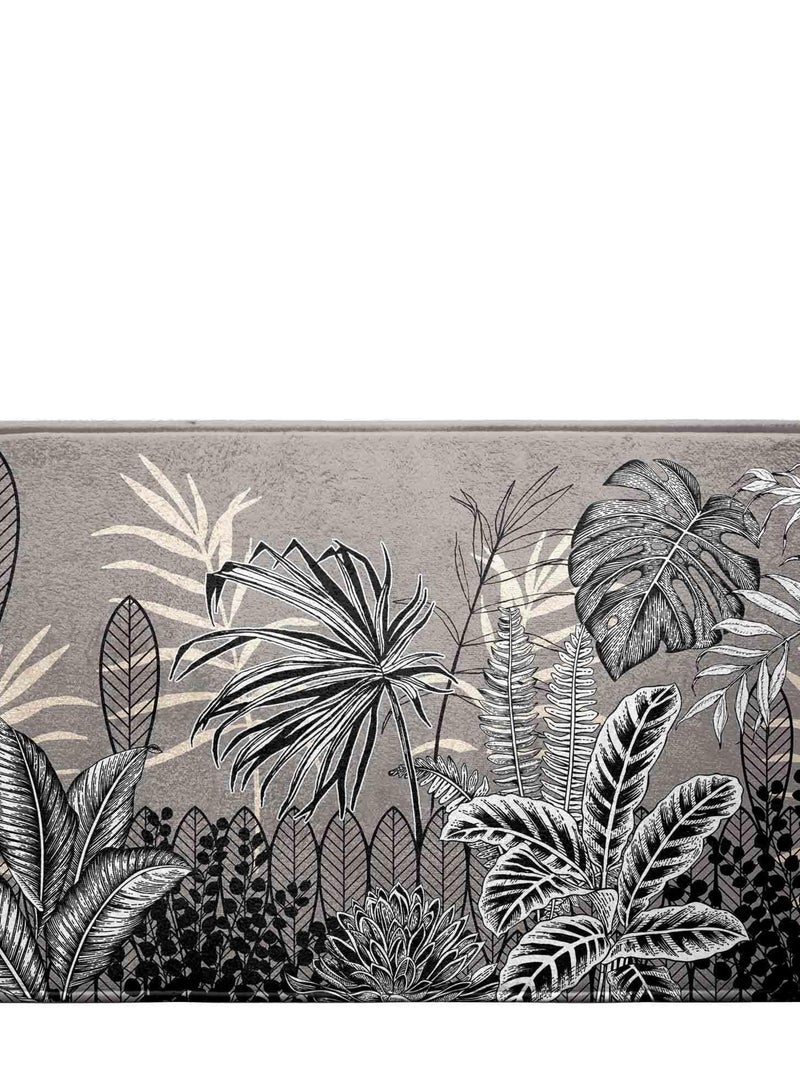 Tapis de bain Modele Tropic Tikal Gris - Kiabi