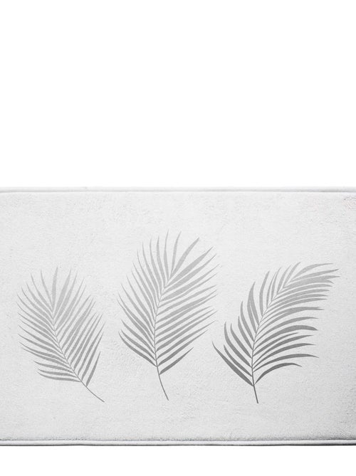 Tapis de bain Orbelles Blanc argent - Kiabi