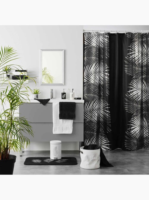 Tapis de bain Orbelles Noir argent - Kiabi