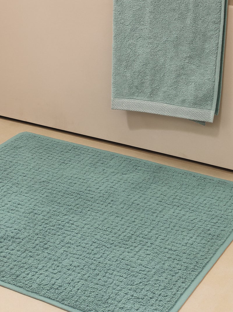 Tapis de bain premium coton Mirmande Bleu - Kiabi