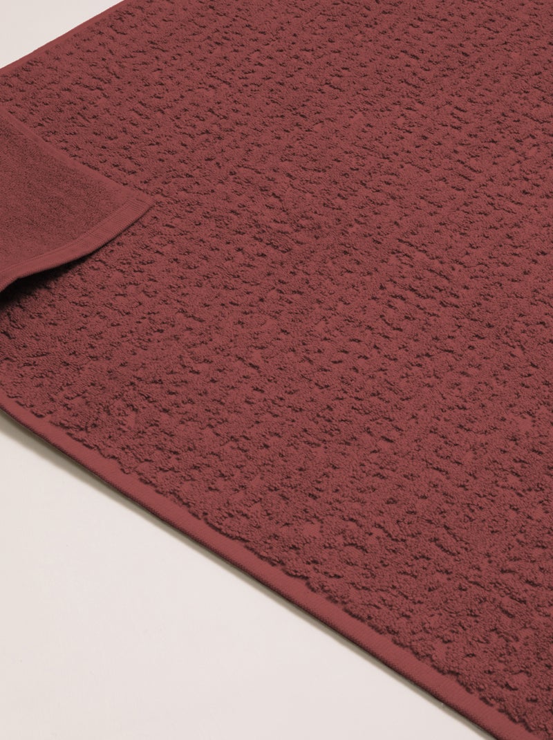 Tapis de bain premium coton Mirmande Bordeaux - Kiabi
