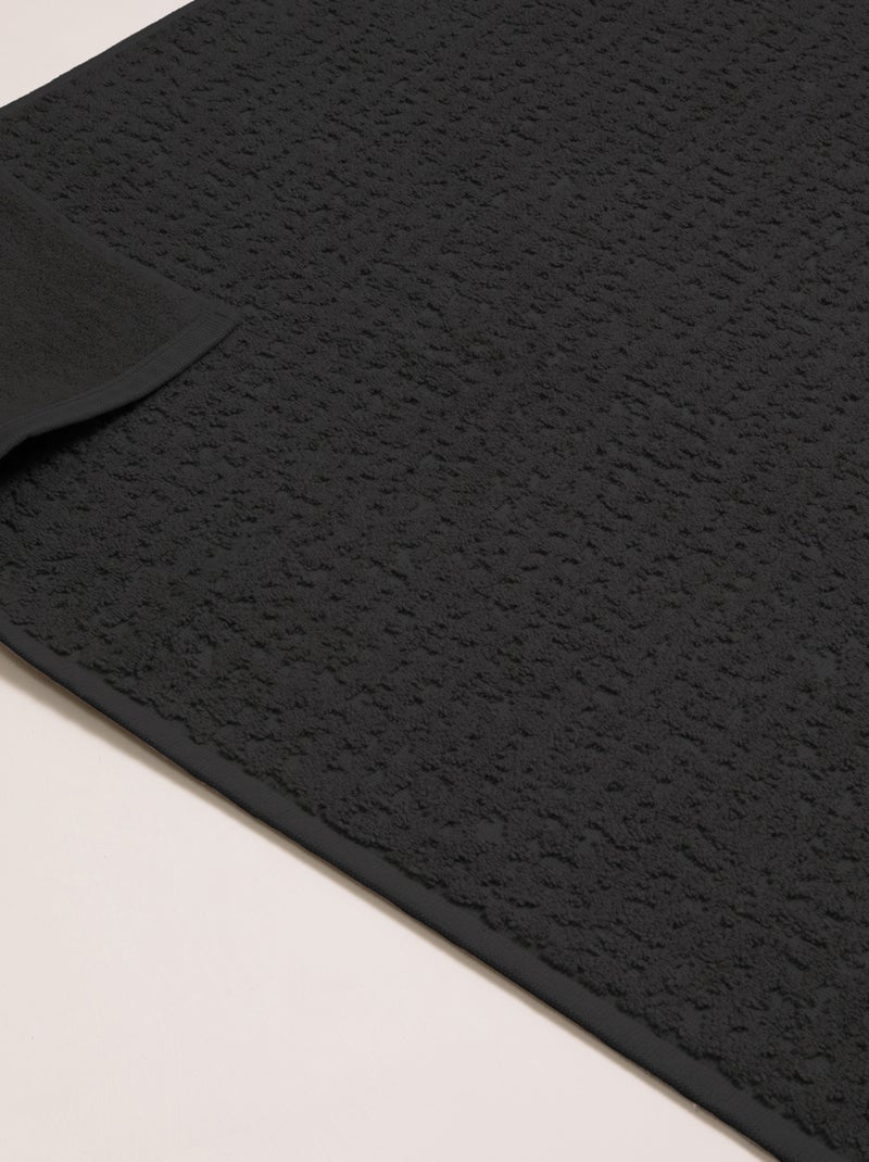 Tapis de bain premium coton Mirmande gris anthracite - Kiabi