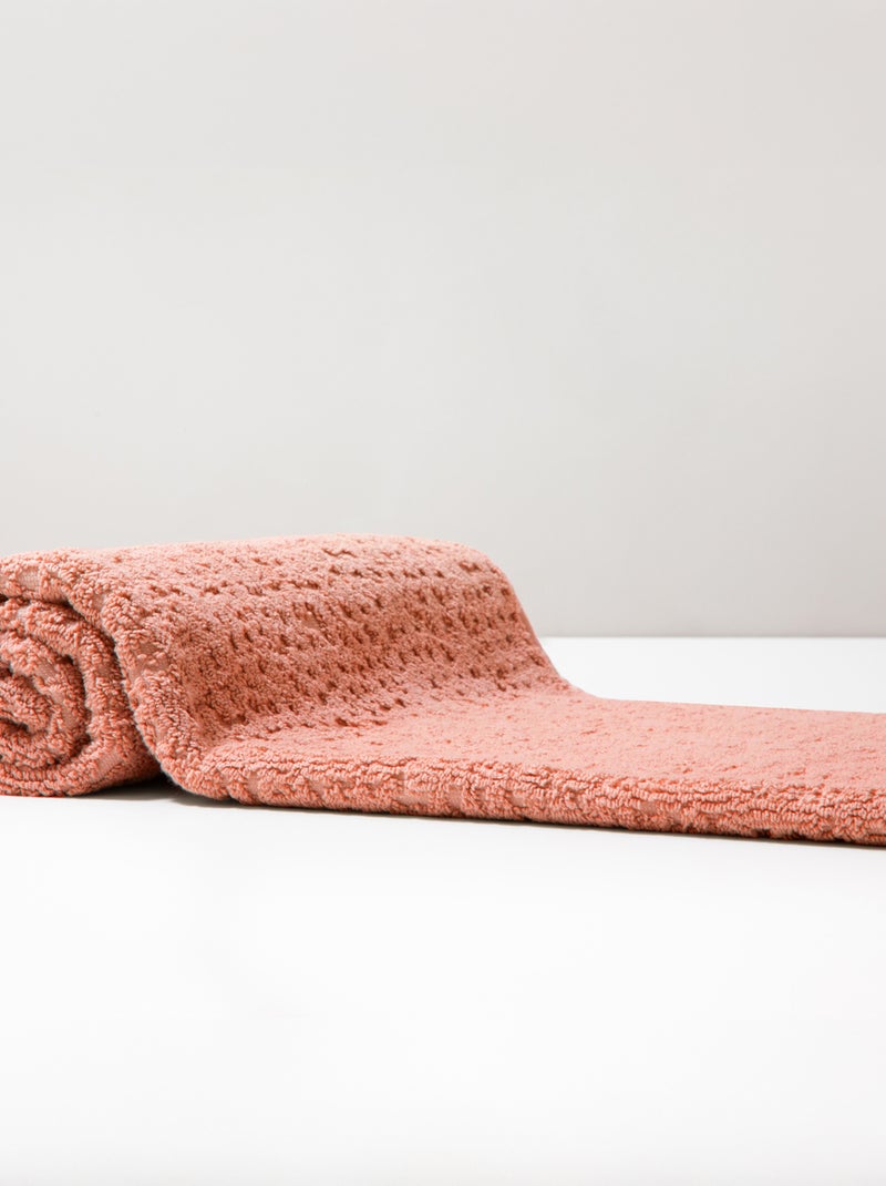 Tapis de bain premium coton Mirmande Rose - Kiabi