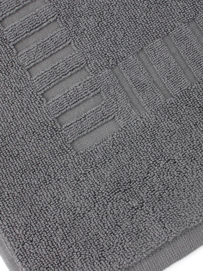 Tapis de bain PURE gris anthracite - Kiabi