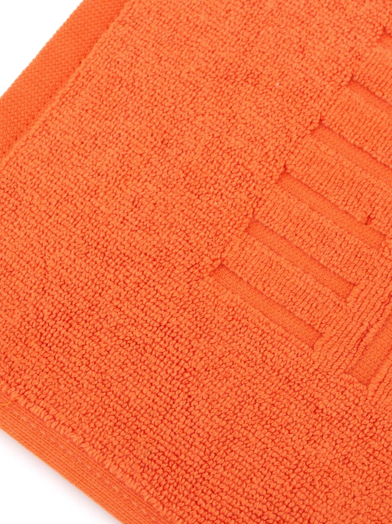 Tapis de bain PURE Orange mandarine - Kiabi