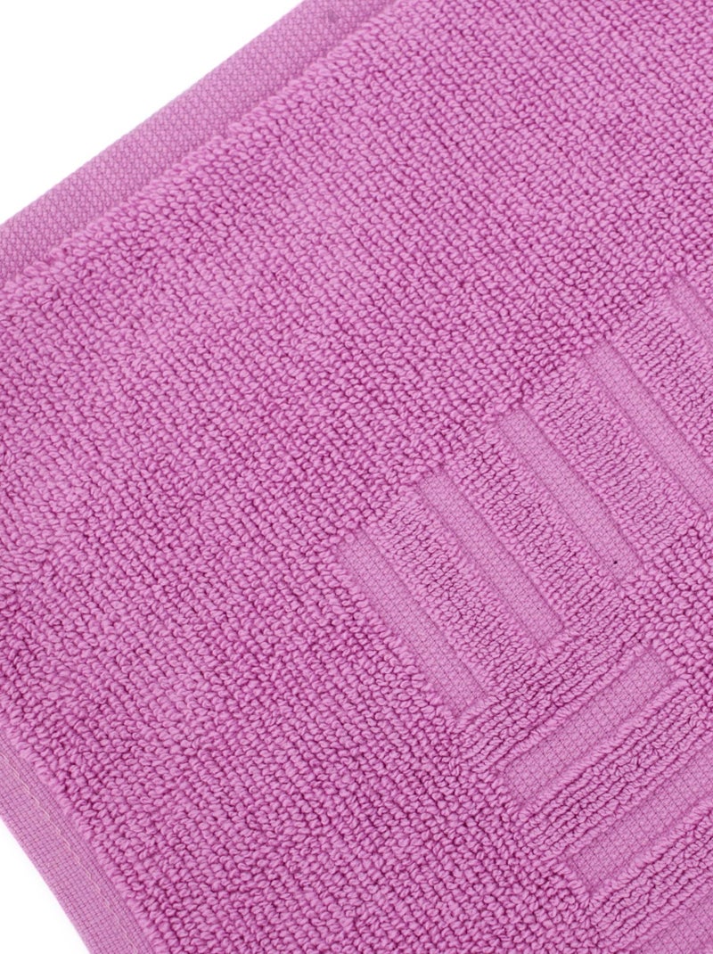 Tapis de bain PURE Rose parme - Kiabi