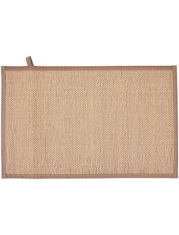 Tapis de bain rectangulaire en bambou stemy