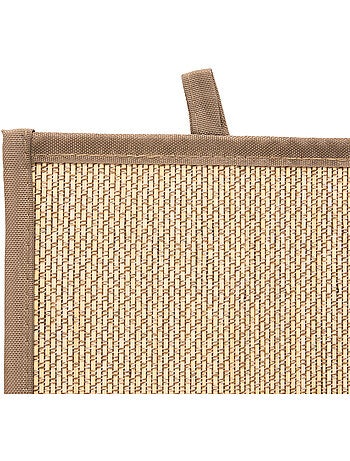 Tapis de bain rectangulaire en bambou stemy