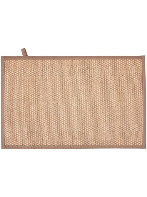 Tapis de bain rectangulaire en bambou STEMY - Kiabi