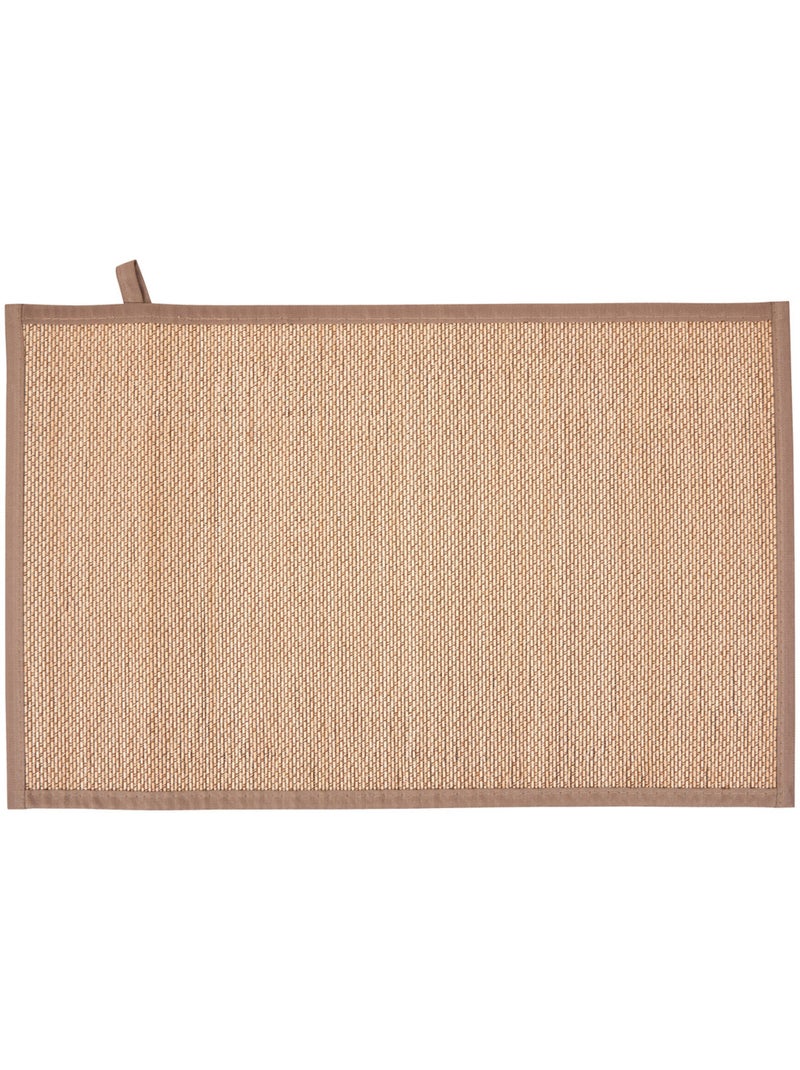 Tapis de bain rectangulaire en bambou STEMY Beige - Kiabi