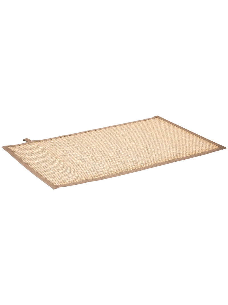Tapis de bain rectangulaire en bambou STEMY Beige - Kiabi