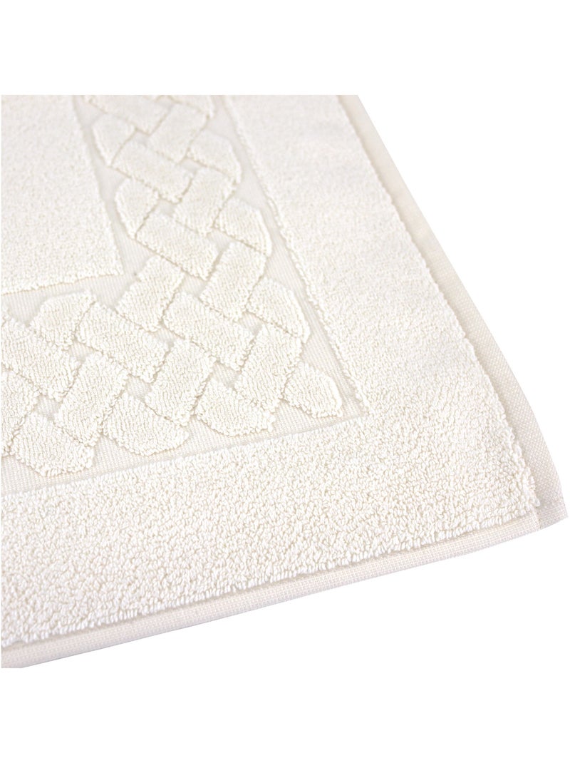 Tapis de bain ROYAL CRESENT Blanc cassé - Kiabi