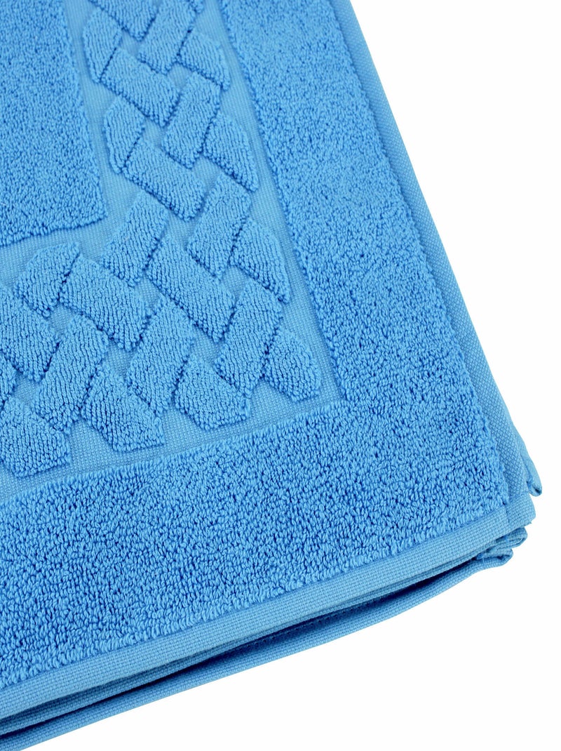 Tapis de bain ROYAL CRESENT Bleu ciel - Kiabi